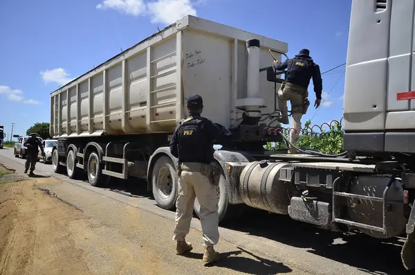 Rio Grande Norte Brazil 2024 Police Siege Continues Search Fugitives — Stock Photo, Image
