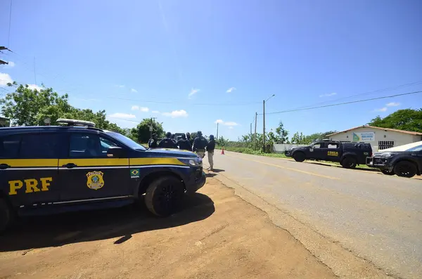 Rio Grande Norte Brasil 2024 Assédio Policial Continua Busca Fugitivos — Fotografia de Stock