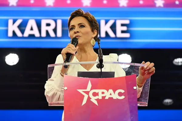 Kari Lake Delivers Remarks Conservative Political Action Conference Saturday Afternoon — Stock Photo, Image