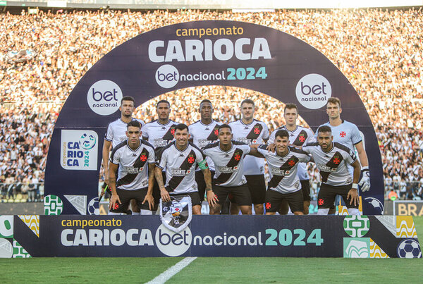 Cariacica (ES), 02/24/2024 - Vasco team during the match between Vasco against Volta Redonda, valid for the 10th Round of the Carioca Football Championship 2024, held at the Kleber Andrade Stadium