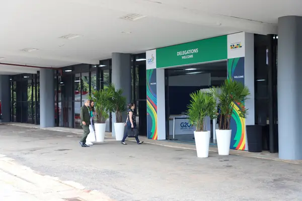 Sao Paulo Brazil 2024 Facade Movement 2Nd Meeting Finance Banking — Stock Photo, Image