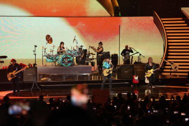 Mana, Vina del Mar Uluslararası Müzik Festivali. 27 Şubat 2024, Vina del Mar, Şili: Mana bu neslin en başarılı İspanyolca rock gruplarından biridir. Dünya çapında 40 milyondan fazla albüm sattılar..