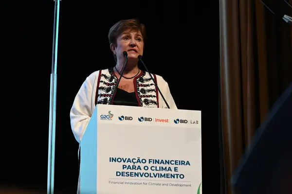 Sao Paulo 2024 Kristalina Georgieva General Director International Monetary Fund — Stock Photo, Image