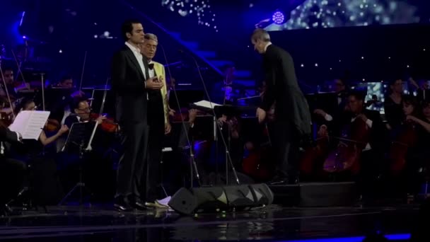 Andrea Bocelli Festival Internacional Música Del Mar Febrero 2024 Del — Vídeo de stock
