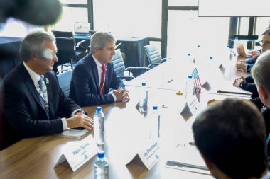 Sao Paulo (SP), Brezilya 02 / 29 / 2024 - ABD Hazine Bakanı Janet Yellen ile G20 üye ülkelerinin Maliye Bakanları ve Merkez Bankaları Başkanları arasındaki ikili toplantı sırasında