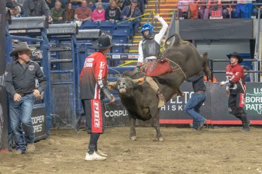 2024 Profesyonel Boğa Binicileri Pendleton Whisky Velocity Tour Bridgeport, Connecticut 'ta. 2 Mart 2024, New York, New York, ABD: Profesyonel Boğa Binicileri (PBR) 