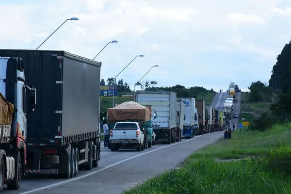 Vitoria Conquista Brésil 2024 Accident Camion Avec Des Produits Chimiques — Photo