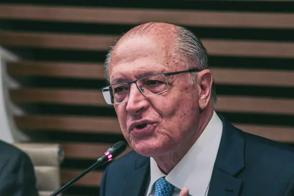 Sao Paulo Brésil 2024 Vice Président Geraldo Alckmin Participe 1Ère — Photo