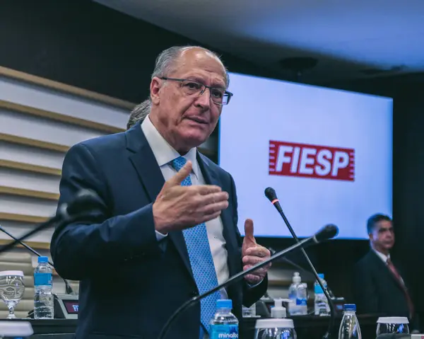 Sao Paulo Brazil 2024 Vice President Geraldo Alckmin Participates 1St — Stock Photo, Image