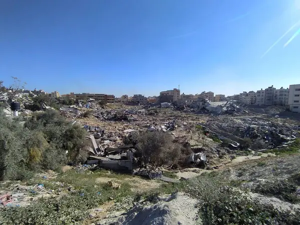 Vernietigingen Het Amal Nasser Ziekenhuis Gaza Maart 2024 Khan Yunis — Stockfoto
