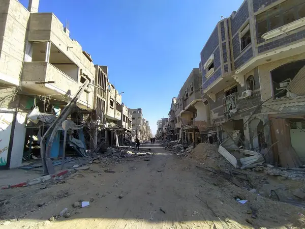 Destructions Amal Nasser Hospital Gaza March 2024 Khan Yunis Gaza — Stock Photo, Image