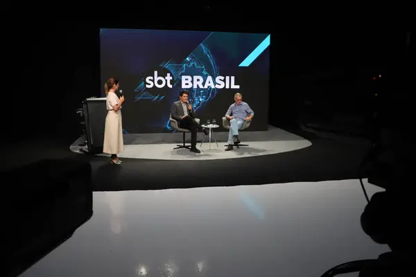 Sao Paulo Brasil 2024 Cesar Filho Director José Occhiuso Durante — Foto de Stock