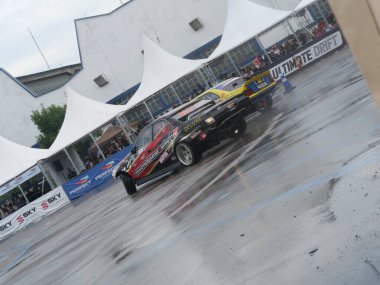 SAO PAULO (SP), BRAZIL - 03 / 10 / 2024 - Bu Pazar günü Sao Paulo 'nun kuzeyindeki Campo de Marte Havalimanı' nda düzenlenen Ultimate Drift Brasil 'in birinci safhasının son savaşı. Ülkedeki en büyük sürüklenme olayı Sao Paulo 'nun başkentinde başladı. 