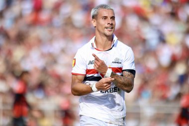 Itu (SP), 03 / 10 / 2024 - PAULISTAO / ITUANO x SAO PAULO - Oyuncu Aldemir Ferreira, Ituano ve Sao Paulo arasında oynanan ve 2024 Paulista Gençler Futbol Şampiyonası 'nın 12. turu için geçerli olan maçta golünü kutluyor.