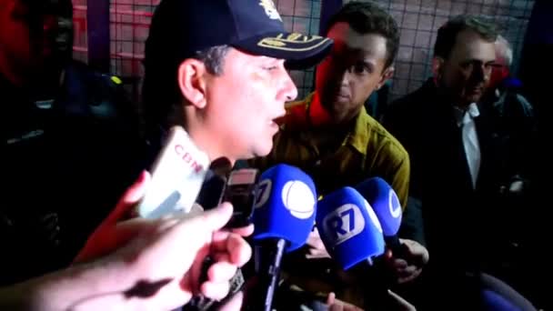 Mart 2024 Rio Janeiro Brezilya Albay Marco Andrade Askeri Polis — Stok video