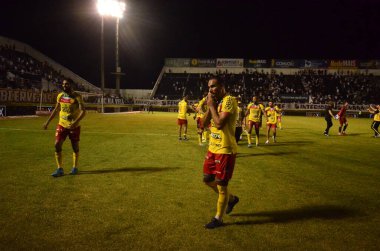 RIO GRANDE DO NORTE (RN), 03.12.2024 - FOOTAL-Sports-CUP. ABC RN 1 x 1 β que, ABC Frasqueirao 'da çizer ve the penpenalyties to β que' de kaybeder ve Copa do Brasil 2024 'ün dışında kalır. ABC-RN 'in yeni koçu Marcelo Cabo ilk kez berabere kaldı.. 