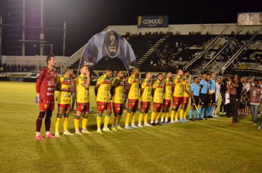 RIO GRANDE DO NORTE (RN), 03.12.2024 - FOOTAL-Sports-CUP. ABC RN 1 x 1 β que, ABC Frasqueirao 'da çizer ve the penpenalyties to β que' de kaybeder ve Copa do Brasil 2024 'ün dışında kalır. ABC-RN 'in yeni koçu Marcelo Cabo ilk kez berabere kaldı.. 