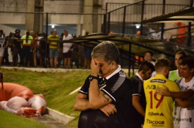 RIO GRANDE DO NORTE (RN), 03.12.2024 - FOOTAL-Sports-CUP. ABC RN 1 x 1 β que, ABC Frasqueirao 'da çizer ve the penpenalyties to β que' de kaybeder ve Copa do Brasil 2024 'ün dışında kalır. ABC-RN 'in yeni koçu Marcelo Cabo ilk kez berabere kaldı.. 