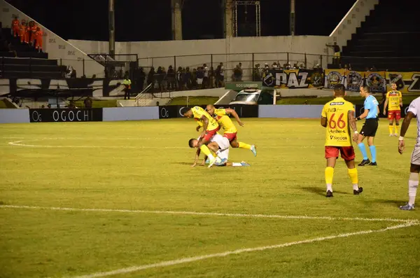 stock image RIO GRANDE DO NORTE (RN), 03.12.2024 - FOOTBALL-SPORTE-CUP. ABC RN 1 x 1 Brusque, ABC draws in the frasqueirao and loses on penalties to Brusque and is left out of the Copa do Brasil 2024. ABC-RN's new coach, Marcelo Cabo debuts with a draw. 