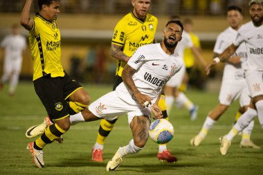 Sao Bernardo (SP), 03 / 14 / 2024 - COPA DO BRASIL / SAO BERNARDO x CORINTHIANS - Sao Bernardo ve Corinthians arasındaki maç, 2024 Brezilya Futbol Kupası 'nın ikinci etabı için geçerli, Sao Bernardo do Campo-SP