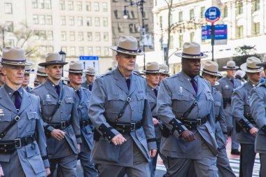 New York 263. Cadde. Aziz Patrick Günü Geçidi. 16 Mart. 2024, New York, New York, ABD. Bugün, St. Patrick Günü Geçit Töreni 'nde Maggie Timoney yer alacak. Aziz Patrick Günü geçit töreninin Büyük Mareşali ve Heinneken 'in ilk CEO' su. 