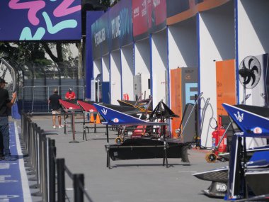 SAO PAULO (SP), 03 / 15 / 2024 - Sao Paulo E 'nin Sao Paulo e-Prix' sinin bu Cuma, 15 Mart 2024, Anhembi kompleksi, Sao Paulo 'nun kuzey bölgesi. 