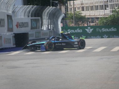 SAO PAULO (SP), 03 / 15 / 2024 - Sao Paulo 'nun Sao Paulo' nun kuzeyindeki Anhembi kompleksindeki Sao Paulo e-Prix 'nin serbest antrenman oturumları ve hareketlerinin görüntüsü.