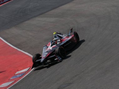 SAO PAULO (SP), 03 / 16 / 2024 - Sao Paulo e-Prix de Formula E sırasında hareket bu Cumartesi, 16 Mart 2024 Anhembi tesisinde, Sao Paulo 'nun kuzeyinde. 