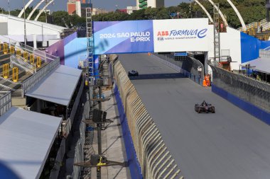 SAO PAULO (SP), 03 / 15 / 2024 - Sao Paulo E 'nin Sao Paulo e-Prix' sinin bu Cuma, 15 Mart 2024, Anhembi kompleksi, Sao Paulo 'nun kuzey bölgesi. 