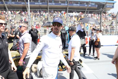 SAO PAULO (SP), Brezilya 03 / 16 / 2024 - Formula E 2024 Sao Paulo E-Prix yarışı, bu Cumartesi, 16 Mart 2024, Sao Paulo 'nun kuzeyindeki Anhembi kompleksinde. FIA takvimindeki en önemli elektrik kategorisi.