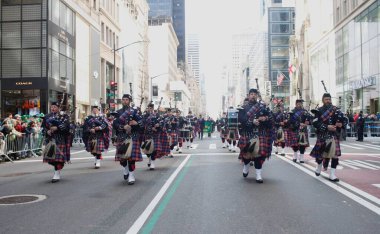 23. Geleneksel New York Şehri Aziz Patrick Günü Geçidi. 16 Mart 2024, New York, ABD: 23. Geleneksel New York Şehri Aziz Patrick Günü, saat 11: 00 ile 16: 00 arasında 45. Cadde ile 79. Cadde arasındaki 5. Cadde 'de başlıyor.. 