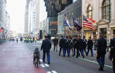  23. Geleneksel New York Şehri Aziz Patrick Günü Geçidi. 16 Mart 2024, New York, ABD: 23. Geleneksel New York Şehri Aziz Patrick Günü, saat 11: 00 ile 16: 00 arasında 45. Cadde ile 79. Cadde arasındaki 5. Cadde 'de başlıyor.. 