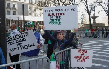  23. Geleneksel New York Şehri Aziz Patrick Günü Geçidi. 16 Mart 2024, New York, ABD: 23. Geleneksel New York Şehri Aziz Patrick Günü, saat 11: 00 ile 16: 00 arasında 45. Cadde ile 79. Cadde arasındaki 5. Cadde 'de başlıyor.. 