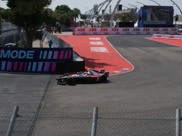 SAO PAULO (SP), 03 / 16 / 2024 - Sao Paulo e-Prix de Formula E sırasında hareket bu Cumartesi, 16 Mart 2024 Anhembi tesisinde, Sao Paulo 'nun kuzeyinde. 