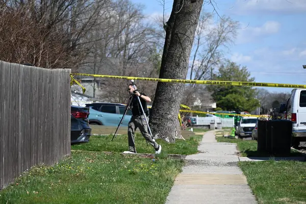 stock image Several people dead in active shooting situation in Levittown, Pennsylvania. March 16, 2024, Levittown, Pennsylvania, USA: Several people were killed by a gunman in Levittown, Pennsylvania Saturday. 