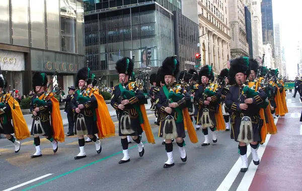 263º Desfile Anual San Patricio Ciudad Nueva York Marzo 2024 — Foto de Stock