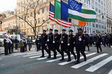 New York 263. Cadde. Aziz Patrick Günü Geçidi. 16 Mart. 2024, New York, New York, ABD. Bugün, St. Patrick Günü Geçit Töreni 'nde Maggie Timoney yer alacak. Aziz Patrick Günü geçit töreninin Büyük Mareşali ve Heinneken 'in ilk CEO' su. 