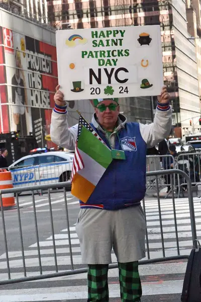 New Yorks 263 Patrick Day Parade März 2024 New York — Stockfoto