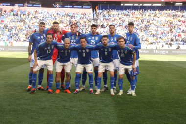  FIFA Dostça Futbol Maçı: İtalya Ekvador 'a karşı. 24 Mart 2024. Harrison, New Jersey: Avrupa şampiyonlarını koruyan İtalya 2024 Avrupa Şampiyonası hazırlıklarına göl boyunca bir başka dost ile devam ediyor. Azzurri Ekvador 'u 2-0 yendi 