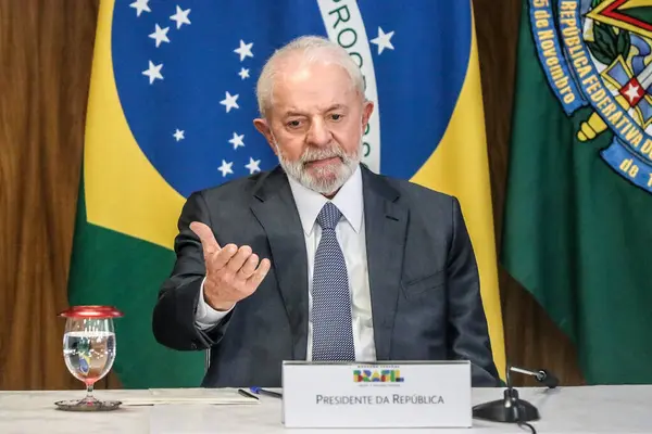 브라질리아 브라질 2024 브라질 공화국 대통령 Luiz Inacio Lula Silva — 스톡 사진