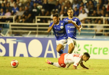 SOROCABA (SP) 03 / 27 / 2024 - Bu Çarşamba günü Sorocaba 'daki Walter Ribeiro belediyesinde düzenlenen Paulistao A2 çeyrek finalleri için geçerli olan Sao Bento ile Noroeste arasındaki maçta atış, 27,. 