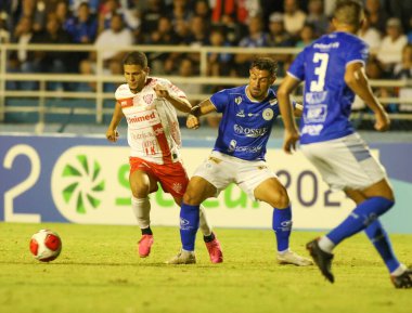 SOROCABA (SP) 03 / 27 / 2024 - Bu Çarşamba günü Sorocaba 'daki Walter Ribeiro belediyesinde düzenlenen Paulistao A2 çeyrek finalleri için geçerli olan Sao Bento ile Noroeste arasındaki maçta atış, 27,. 