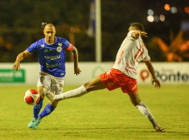 SOROCABA (SP) 03 / 27 / 2024 - Bu Çarşamba günü Sorocaba 'daki Walter Ribeiro belediyesinde düzenlenen Paulistao A2 çeyrek finalleri için geçerli olan Sao Bento ile Noroeste arasındaki maçta atış, 27,. 