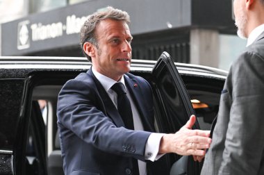 Sao Paulo (SP), 03 / 27 / 2024 - Fransa Cumhurbaşkanı Emmanuel Macron 'un Brezilya-Fransa Ekonomi Forumuna katılması, 27 Mart 2024 Çarşamba günü Sao Paulo' daki Avenida Paulista Fiesp 'de gerçekleşti.. 