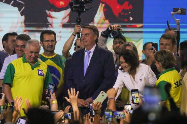 Brasilia (DF), Brezilya 03 / 26 / 2024 - Cumhuriyet Senatörü Izalci Lucas 'ın Liberal Parti' ye bağlılığı seremonisi; 27 Mart 2024 Çarşamba akşamı Minas Hall 'daki Setor de Clubes Norte' de 