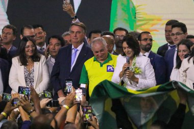 Brasilia (DF), Brezilya 03 / 26 / 2024 - Cumhuriyet Senatörü Izalci Lucas 'ın Liberal Parti' ye bağlılığı seremonisi; 27 Mart 2024 Çarşamba akşamı Minas Hall 'daki Setor de Clubes Norte' de 