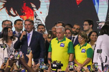 Brasilia (DF), Brezilya 03 / 26 / 2024 - Cumhuriyet Senatörü Izalci Lucas 'ın Liberal Parti' ye bağlılığı seremonisi; 27 Mart 2024 Çarşamba akşamı Minas Hall 'daki Setor de Clubes Norte' de 