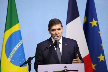 SAO PAULO (SP) 03 / 27 / 2024 - Fiesp Josue Gomes 'in Başkanı, 27 Mart 2024 Çarşamba günü Sao Paulo' daki Avenida Paulista 'da düzenlenen Brezilya-Fransa Ekonomi Forumuna katıldı.