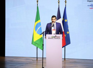 SAO PAULO (SP) 03 / 27 / 2024 - Thiago Barral, Ulusal Enerji Geçiş Bakanı, Brezilya-Fransa Ekonomi Forumuna katılıyor, 27 Mart 2024 Çarşamba günü Sao Paulo 'daki Avenida Paulista' da düzenlenen Fiesp 'te. 