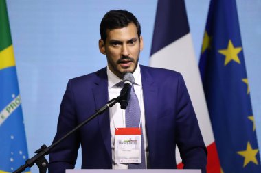 SAO PAULO (SP) 03 / 27 / 2024 - Thiago Barral, Ulusal Enerji Geçiş Bakanı, Brezilya-Fransa Ekonomi Forumuna katılıyor, 27 Mart 2024 Çarşamba günü Sao Paulo 'daki Avenida Paulista' da düzenlenen Fiesp 'te. 